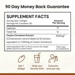 Ceylon Cinnamon 7200mg Equivalent with MCT Oil