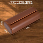 3-Slot Leather Watch Roll