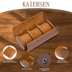 3-Slot Leather Watch Roll